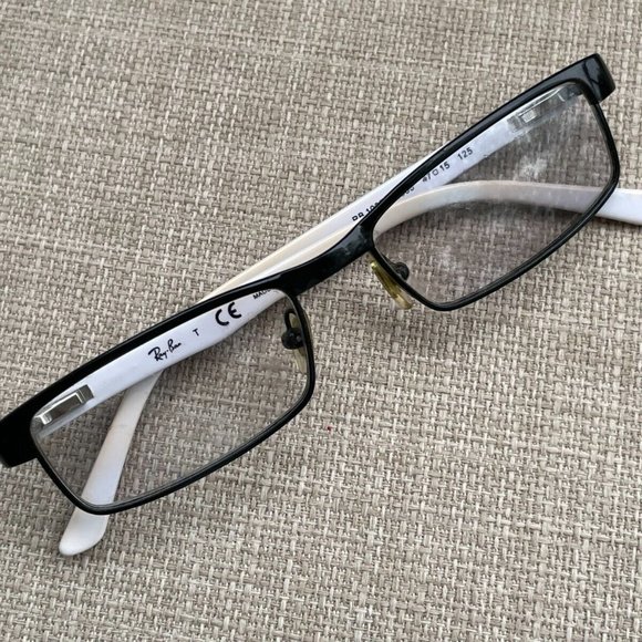 Ray-Ban Kids Eyeglasses Frame Black/White Tone RB1032 4005 47[]15 125 Glasses - Picture 4 of 9